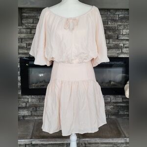 NWT entro Pale Pink/Peach Knee-length Dress Size L